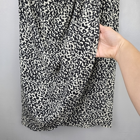 LUCY PARIS Claire Gathered Skirt Faux Wrap White Black Womens Size XS - Picture 4 of 16